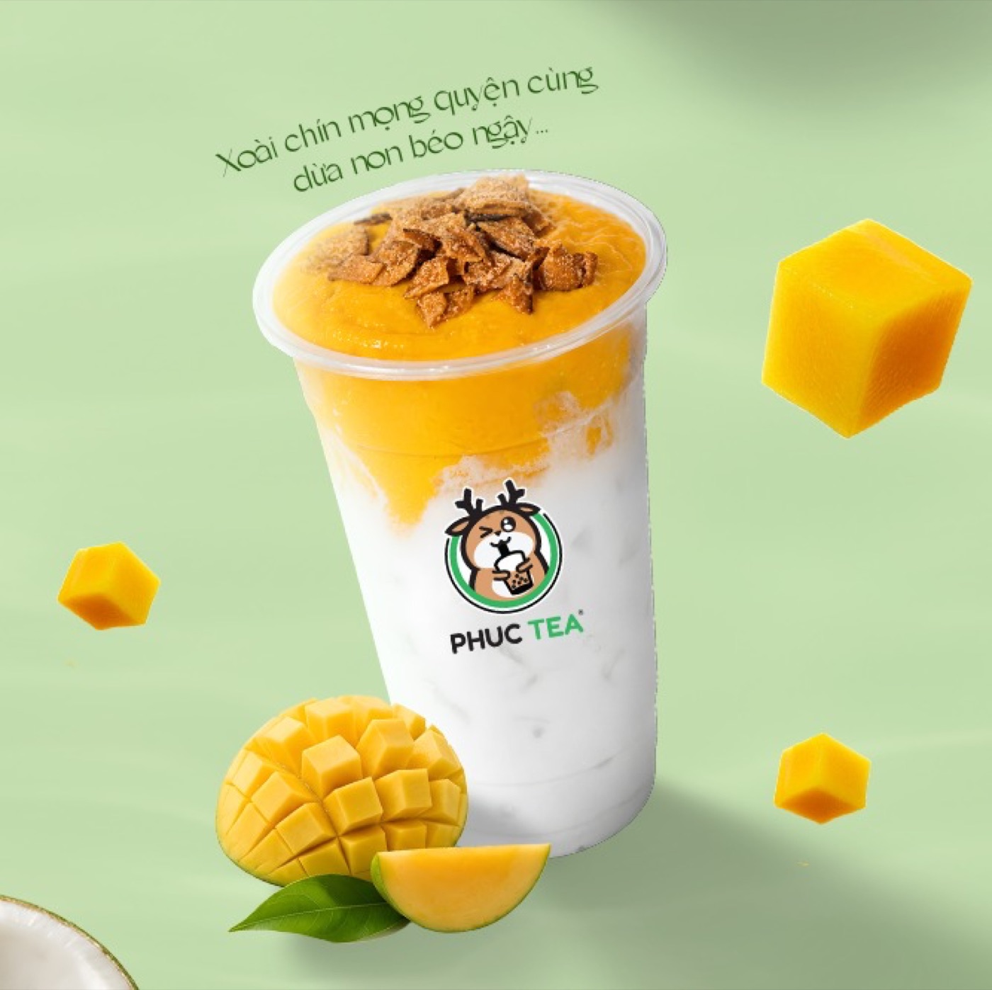 Bộ sưu tập Dừa Mát Xoài Thơm mùa hè 2026 của Phúc Tea