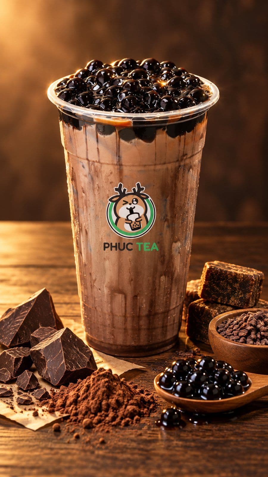 Socola Trân Châu Đường Đen - Phúc Tea 饮品