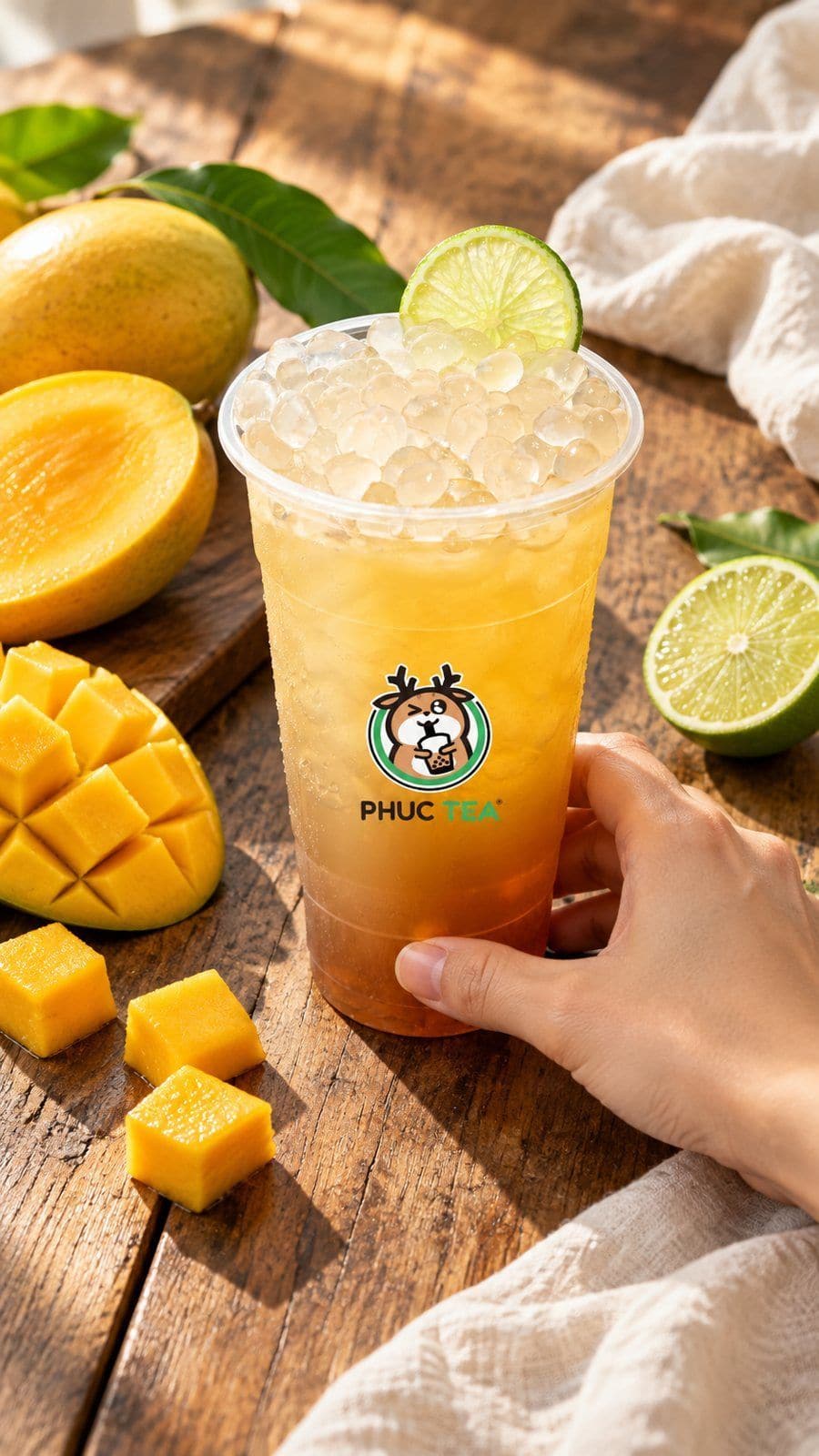 Lục Trà Xoài - Phúc Tea 饮品