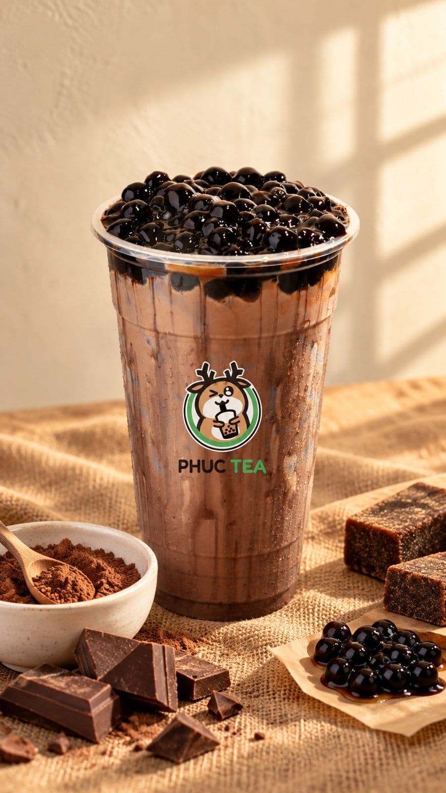 Socola Trân Châu Đường Đen - Phúc Tea 饮品