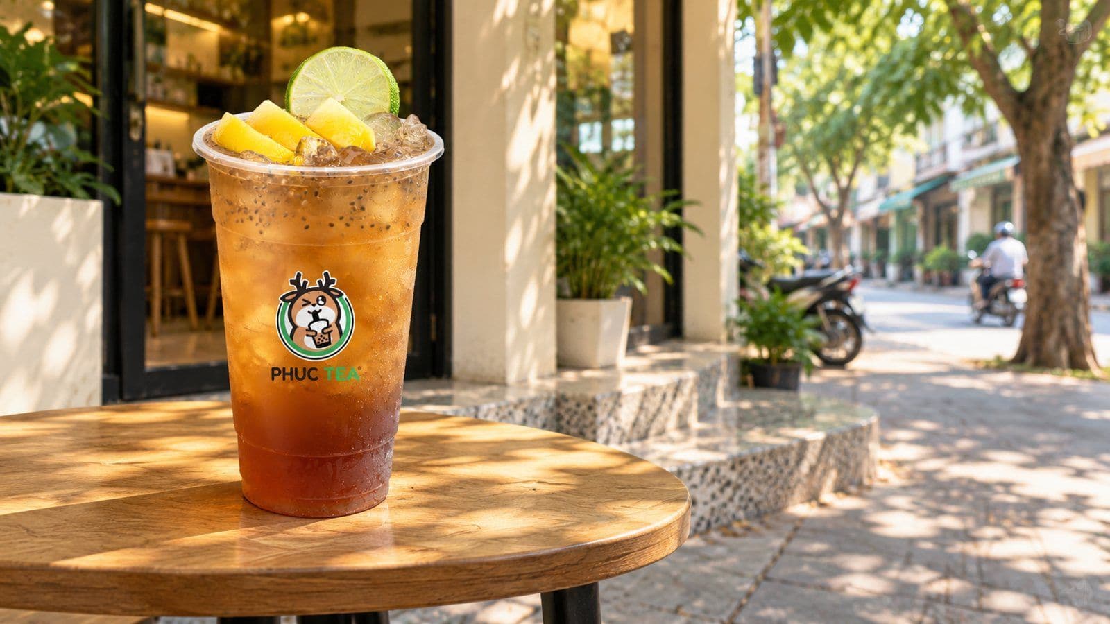 Trà Đào Hạt Chia - Phúc Tea 饮品