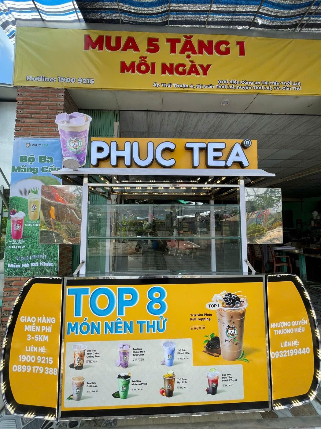 Phúc Tea tea cart model